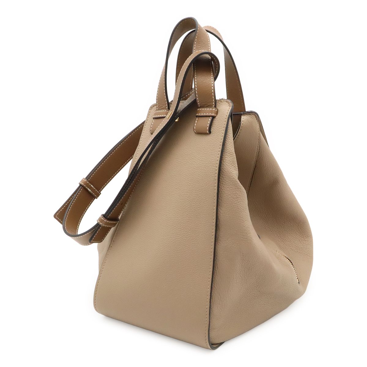 Loewe Hammock Star Shoulder Bag 6way Leather Beige Brown — view 2