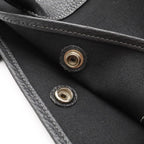 Hermes Garden Party PM Tote Shoulder Bag Toile Officier Leather Black — view 7