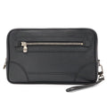 Louis Vuitton Taiga Pavel Clutch Leather Ardoise Black Silver