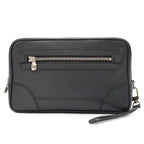 Louis Vuitton Taiga Pavel Clutch Leather Ardoise Black Silver