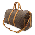 Louis Vuitton Monogram Keepall Bandouliere 45 Boston Bag Purse 2-Way — view 2