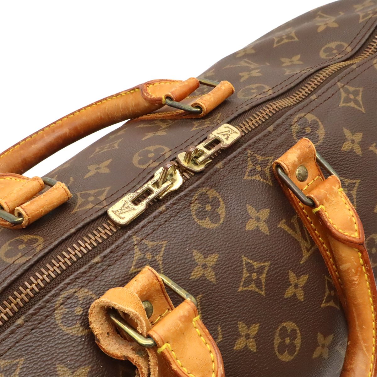 Louis Vuitton Monogram Keepall Bandouliere 45 Boston Bag Purse 2-Way — view 5