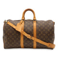Louis Vuitton Monogram Keepall Bandouliere 45 Boston Bag Purse 2-Way