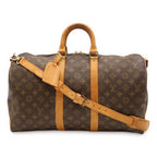 Louis Vuitton Monogram Keepall Bandouliere 45 Boston Bag Purse 2-Way