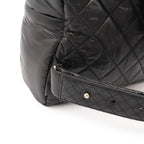 Chanel Coco Cocoon Backpack Quilted Nylon Leather Black Bordeaux — view 5