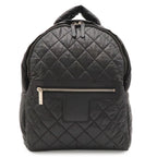 Chanel Coco Cocoon Backpack Quilted Nylon Leather Black Bordeaux