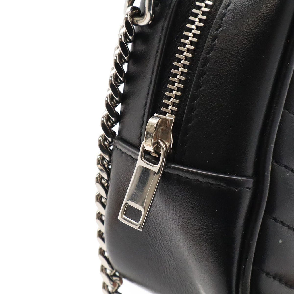Saint Laurent Paris YSL Lou Camera Bag Chain Leather Black Silver — view 4