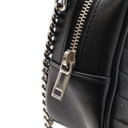 Saint Laurent Paris YSL Lou Camera Bag Chain Leather Black Silver — view 4