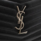 Saint Laurent Paris YSL Lou Camera Bag Chain Leather Black Silver — view 5