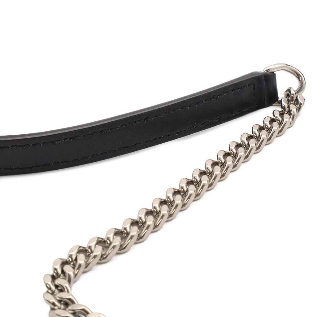 Saint Laurent Paris YSL Lou Camera Bag Chain Leather Black Silver — view 6