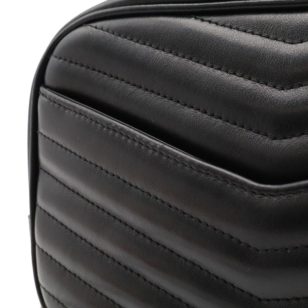 Saint Laurent Paris YSL Lou Camera Bag Chain Leather Black Silver — view 7