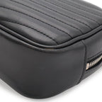 Saint Laurent Paris YSL Lou Camera Bag Chain Leather Black Silver — view 3