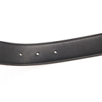 Hermes Belt Buckle Reversible Box Calf Taurillon Clemence Black Gold Brown 95 — view 6