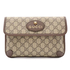 Gucci Neo Vintage GG Supreme Cat Head Sherry Line Belt Bag Beige
