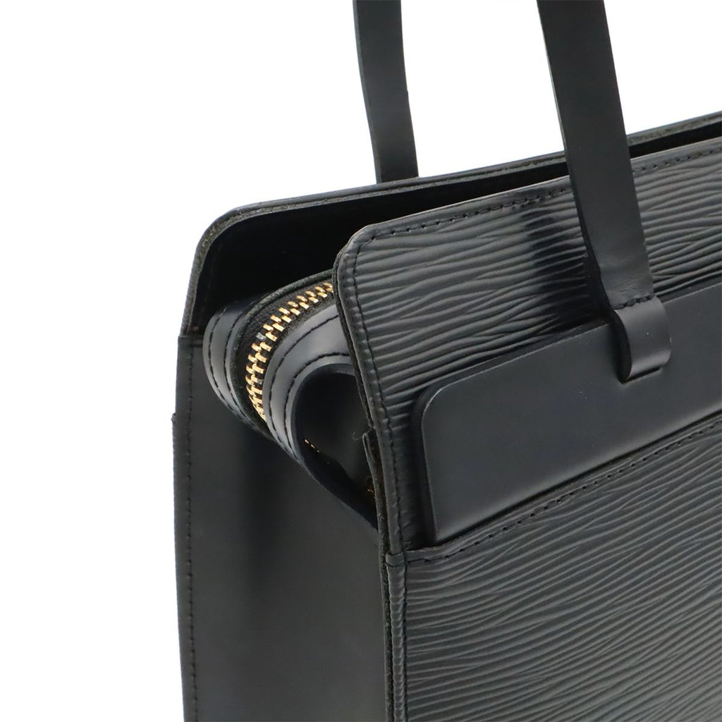 Louis Vuitton Epi Croisette PM Tote Shoulder Bag Leather Noir Black — view 8