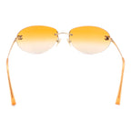 Chanel CC Logo Sunglasses Eyewear Rimless Oval — view 3