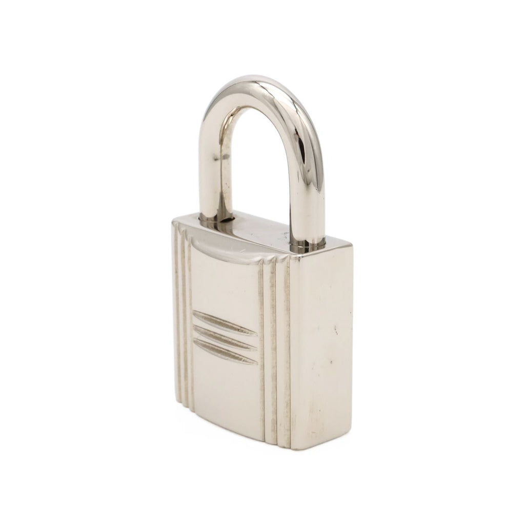 Hermes Cadena Padlock Key with Key Metal Silver — view 3