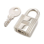 Hermes Cadena Padlock Key with Key Metal Silver