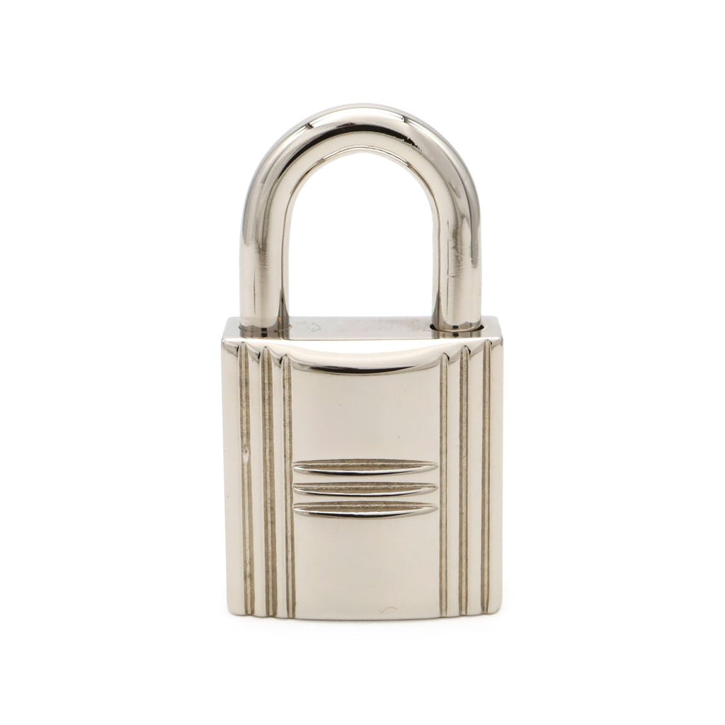 Hermes Cadena Padlock Key with Key Metal Silver — view 2