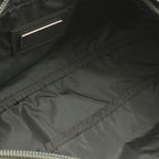 Prada Triangle Logo Belt Bag Waist Pouch Hip Nylon Gray Silver — view 7