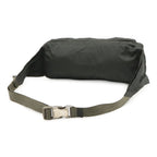 Prada Triangle Logo Belt Bag Waist Pouch Hip Nylon Gray Silver — view 2