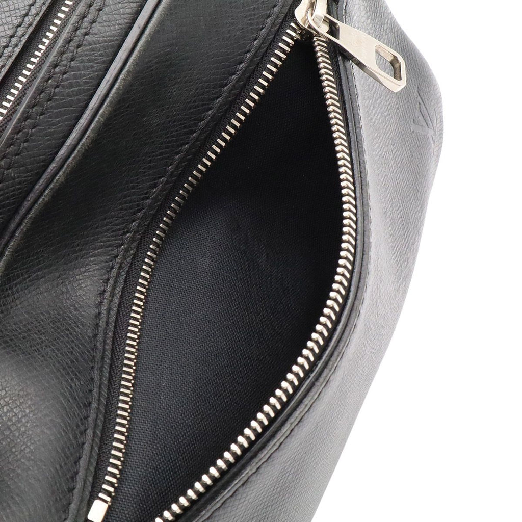 Louis Vuitton Taiga Neo Pavel Clutch Leather Ardoise Black Silver — view 9