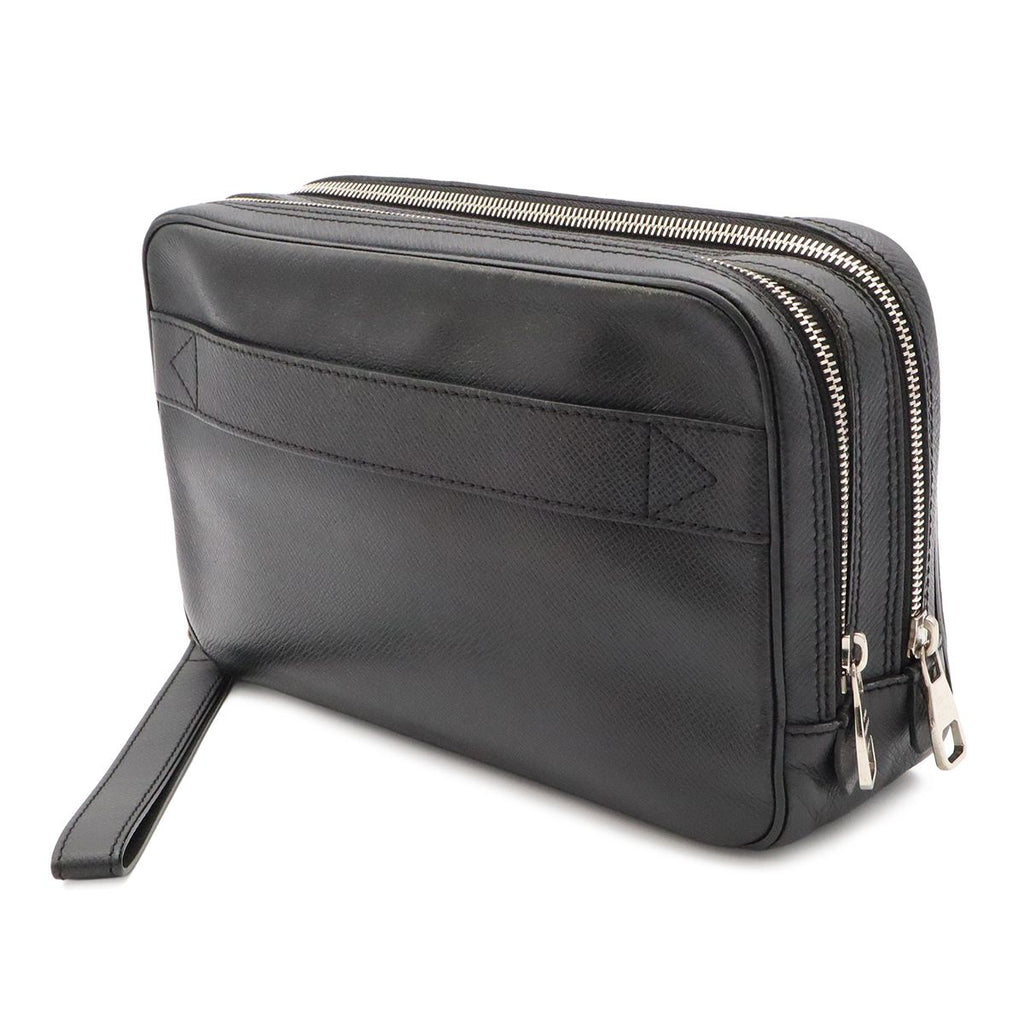 Louis Vuitton Taiga Neo Pavel Clutch Leather Ardoise Black Silver — view 2