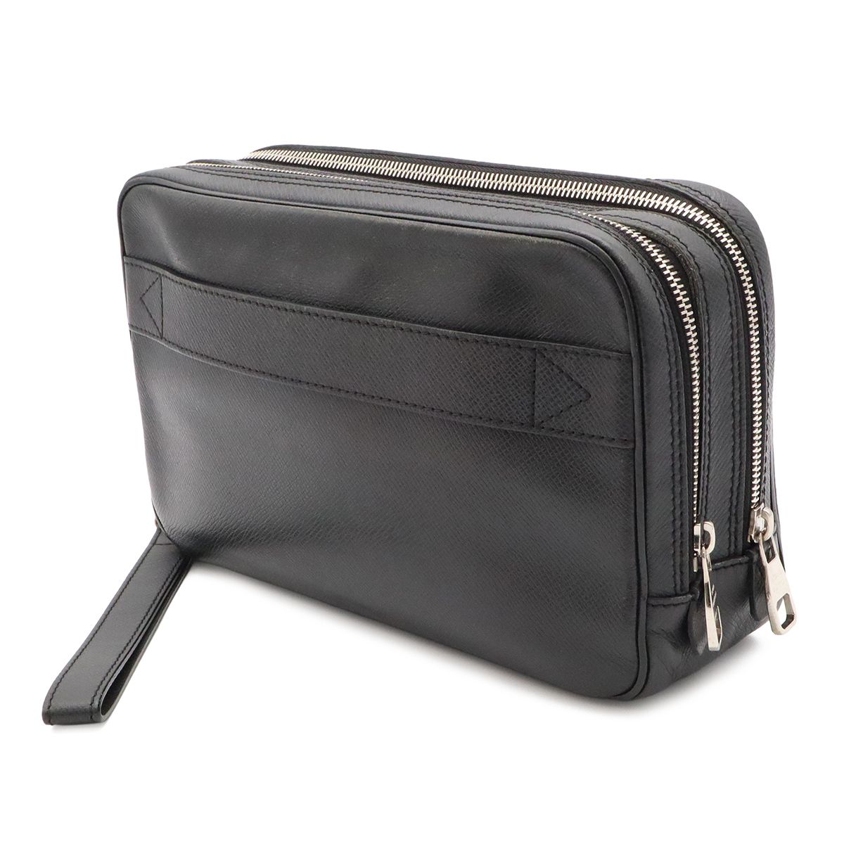 Louis Vuitton Taiga Neo Pavel Clutch Leather Ardoise Black Silver — view 2