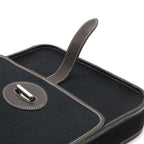 Hermes Buenaventura Mini Shoulder Bag Toile Officier Canvas Black Silver — view 8