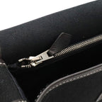 Hermes Buenaventura Mini Shoulder Bag Toile Officier Canvas Black Silver — view 6