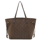Louis Vuitton Monogram Idylle Neverfull MM Tote Shoulder Bag Canvas Fuzan Brown