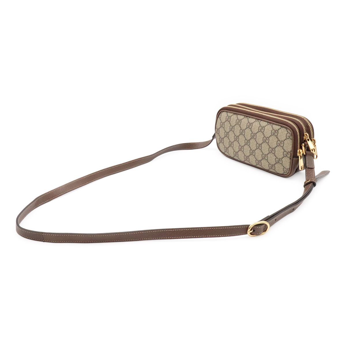 Gucci Ophidia GG Supreme Sherry Line Shoulder Bag Pochette Crossbody Beige — view 2