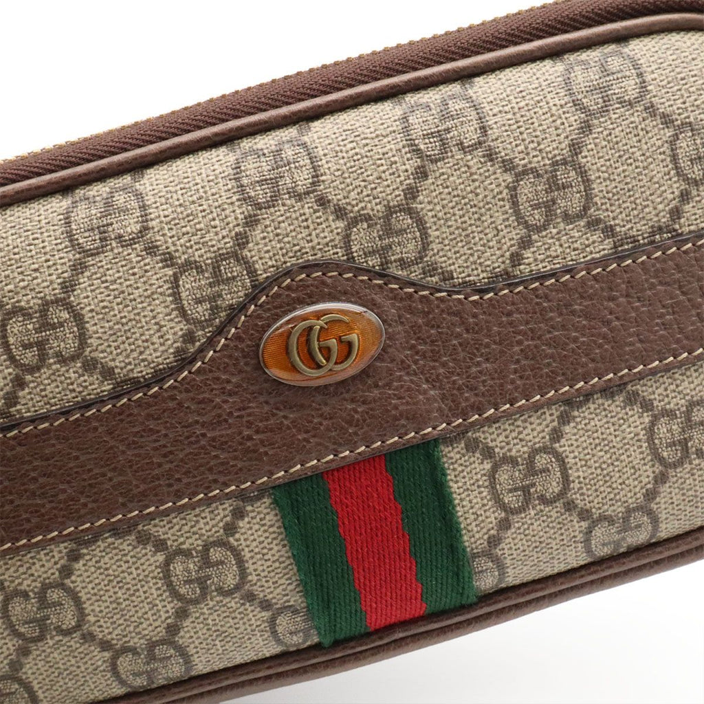 Gucci Ophidia GG Supreme Sherry Line Shoulder Bag Pochette Crossbody Beige — view 6