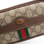 Gucci Ophidia GG Supreme Sherry Line Shoulder Bag Pochette Crossbody Beige — view 6
