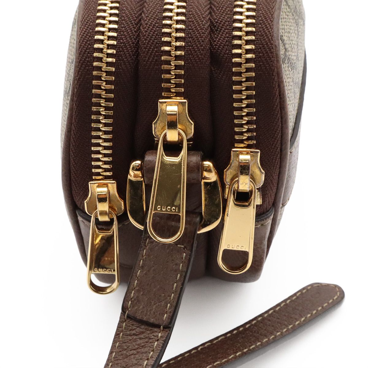 Gucci Ophidia GG Supreme Sherry Line Shoulder Bag Pochette Crossbody Beige — view 5