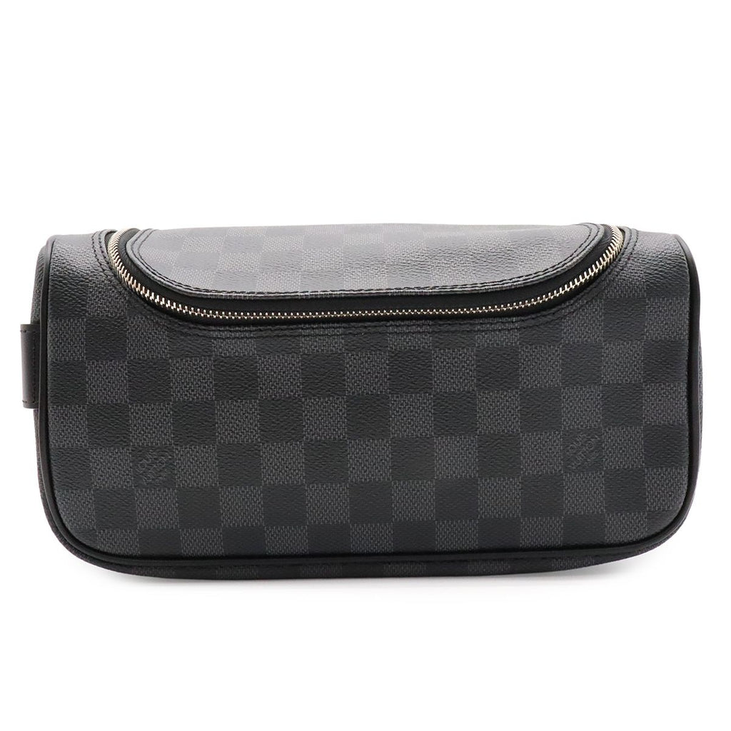Louis Vuitton Damier Graphite Toilet Pouch Travel Clutch Handbag