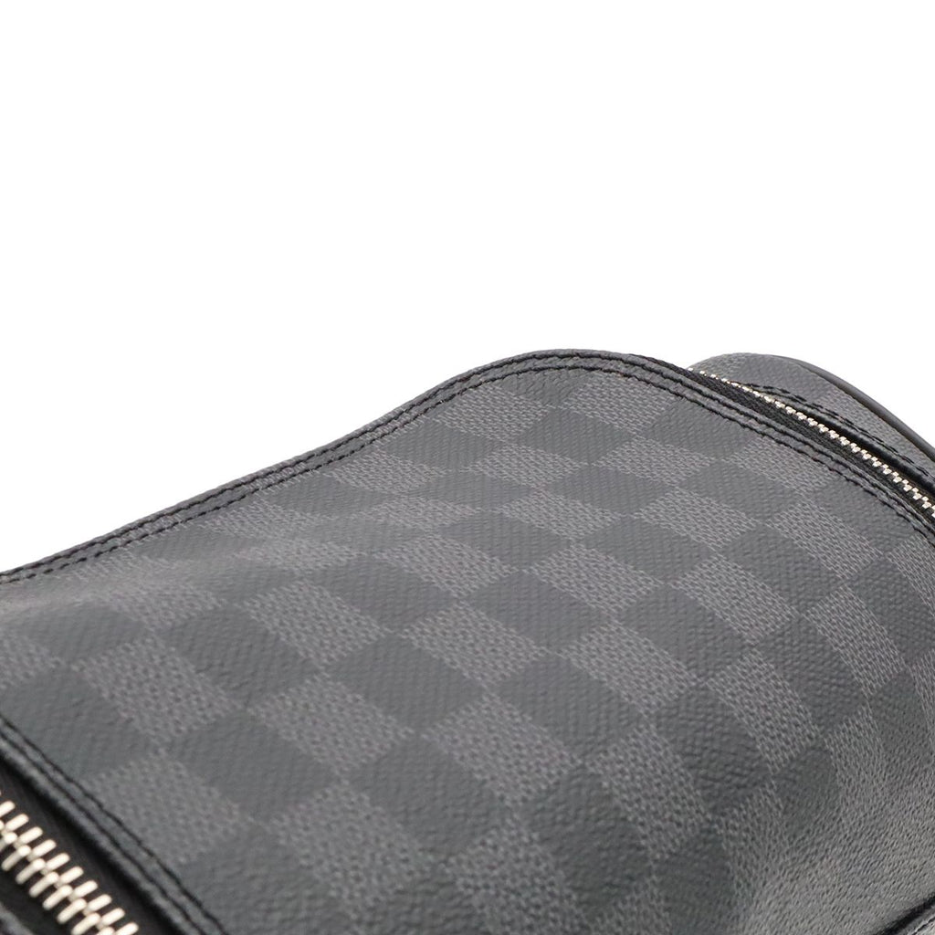 Louis Vuitton Damier Graphite Toilet Pouch Travel Clutch Handbag — view 5