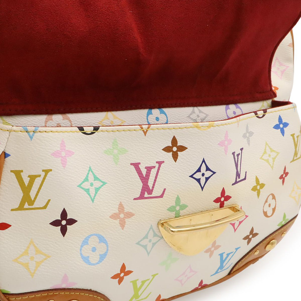 Louis Vuitton Monogram Multicolor Rita 2-Way Shoulder Bag Chain Blanc White — view 9