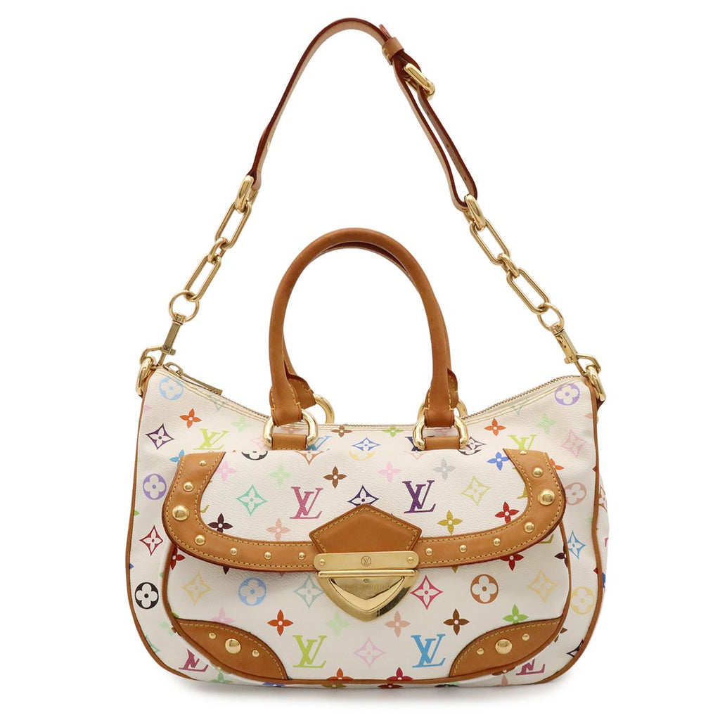 Louis Vuitton Monogram Multicolor Rita 2-Way Shoulder Bag Chain Blanc White