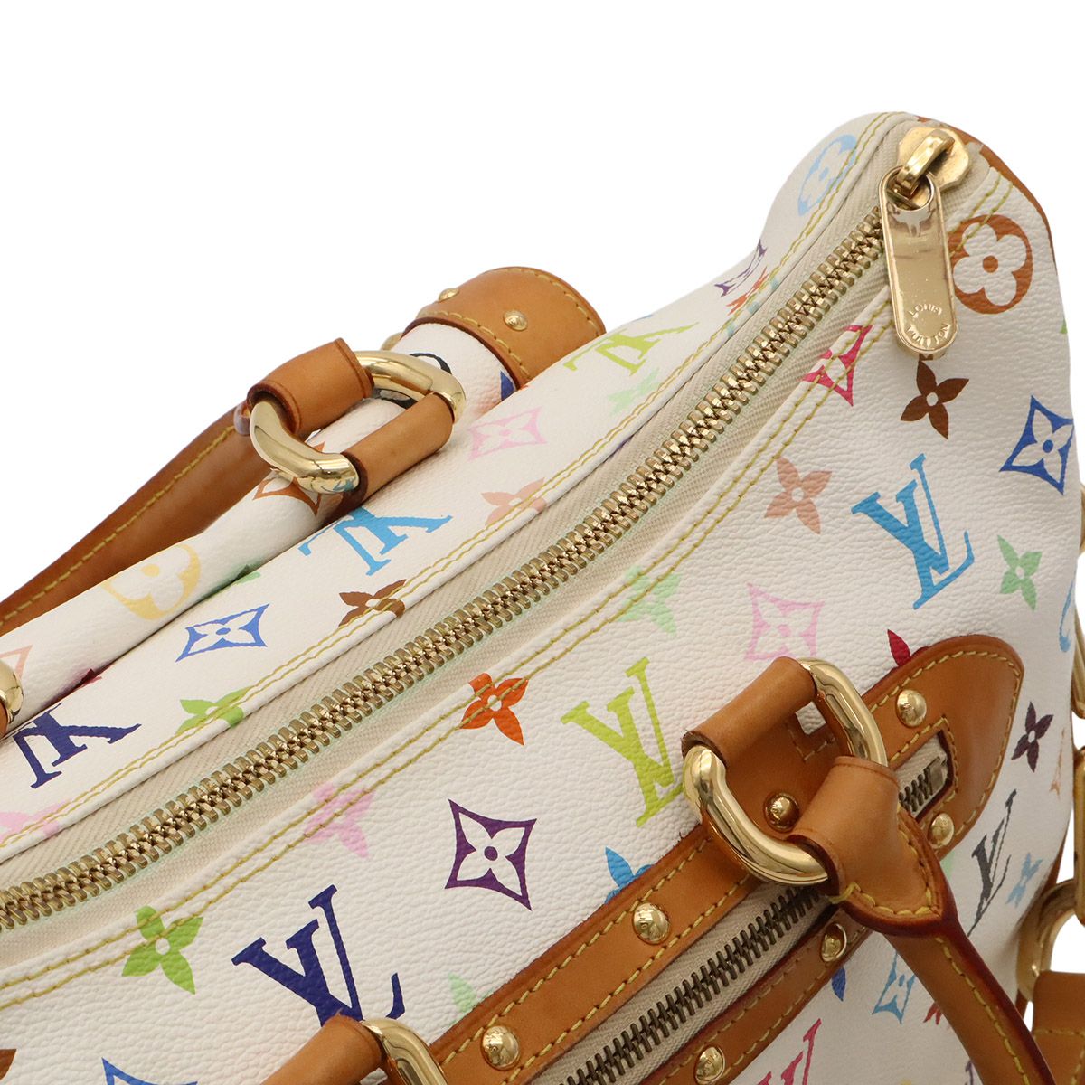 Louis Vuitton Monogram Multicolor Rita 2-Way Shoulder Bag Chain Blanc White — view 6