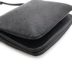 Celine Trio Small Shoulder Bag Pouch Pochette Crossbody Leather Black Gold — view 3