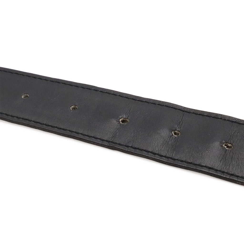 Hermes Belt Buckle Reversible Box Calf Veau Epsom Black White Silver 85 — view 6
