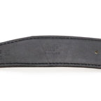 Hermes Belt Buckle Reversible Box Calf Veau Epsom Black White Silver 85 — view 9