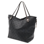 Louis Vuitton Monogram Mahina Hina MM Tote Shoulder Bag Leather Noir Black — view 2