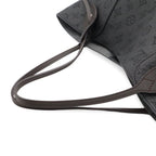 Louis Vuitton Monogram Mahina Hina MM Tote Shoulder Bag Leather Noir Black — view 4