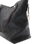 Louis Vuitton Monogram Mahina Hina MM Tote Shoulder Bag Leather Noir Black — view 5