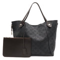 Louis Vuitton Monogram Mahina Hina MM Tote Shoulder Bag Leather Noir Black
