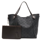 Louis Vuitton Monogram Mahina Hina MM Tote Shoulder Bag Leather Noir Black