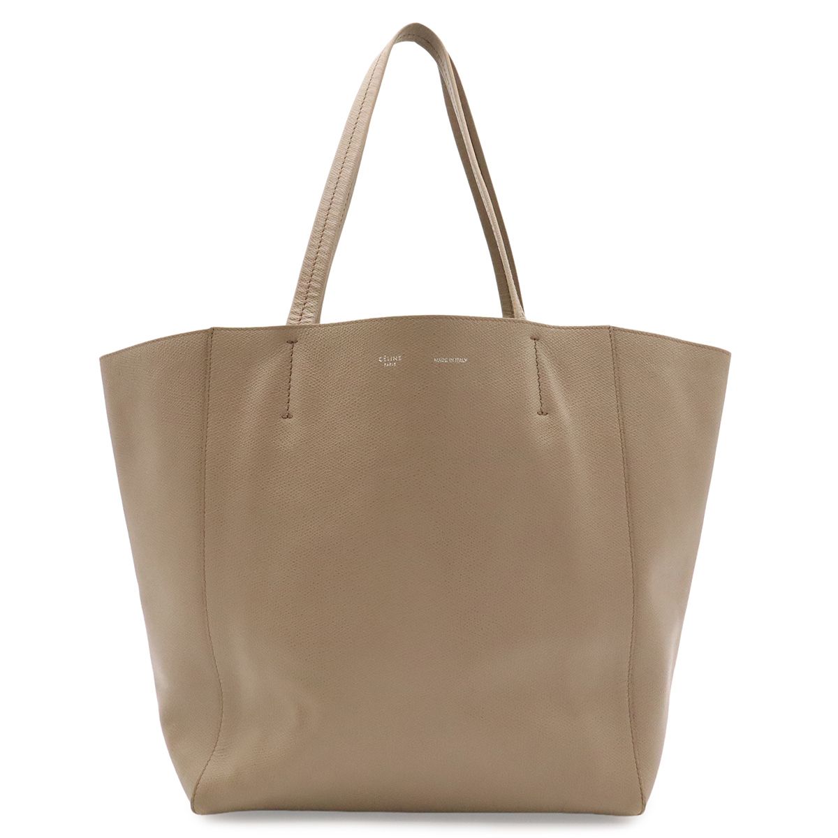 Celine Cabas Phantom Small Tote Large Shoulder Bag Leather Gray