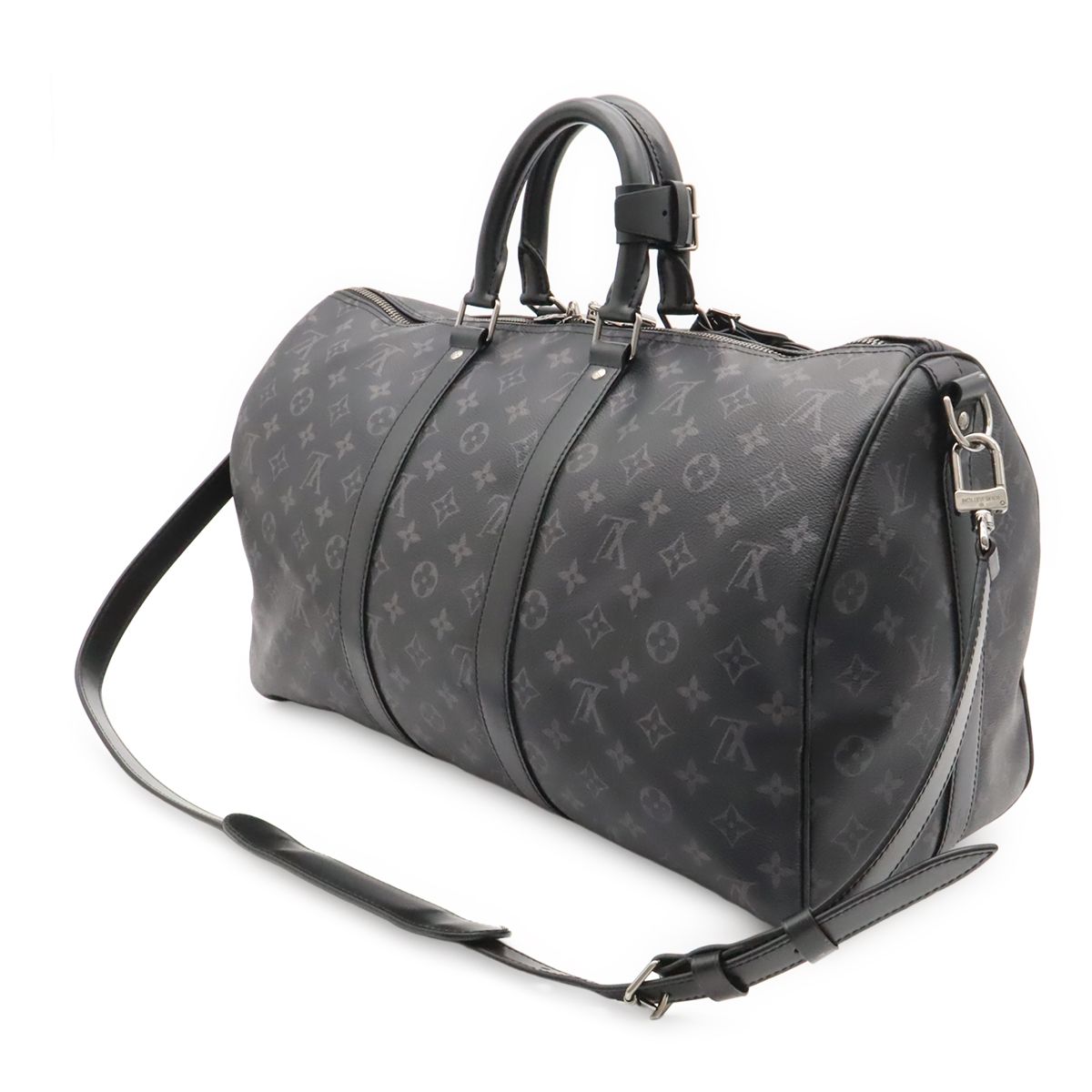 Louis Vuitton Monogram Eclipse Keepall Bandouliere 45 Boston Bag 2-Way — view 2